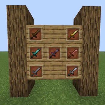 Photo of all sharpened swords!
