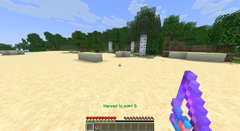 Use warp stick again to go back