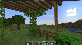 Leaf Covered Gazebo