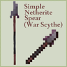 Simple Trident to Netherite Spear / War Scythe