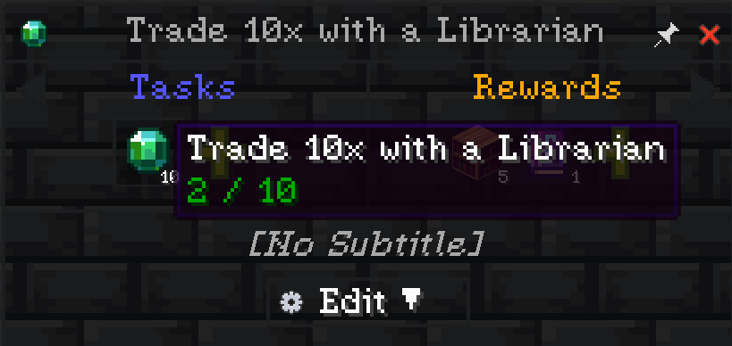 FTBQuest Custom Task
