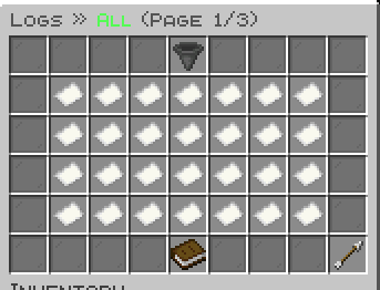 Logs menu