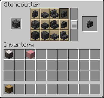Deepslate in Stonecutter
