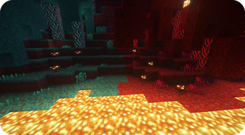 Nether block transitions