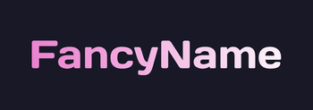 FancyName Banner