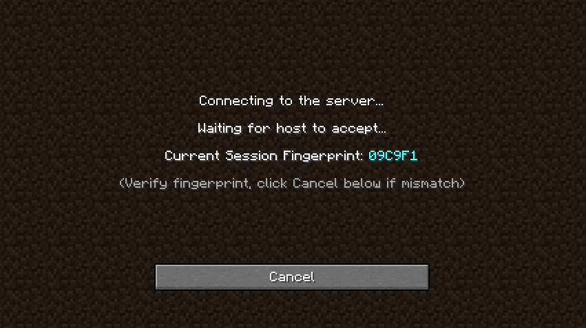 When attempting to join a world