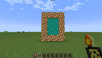 The Aether portal, activated using the Aether Igniter.