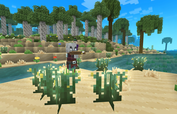 Pillager Definitely not Shooting at the Villager