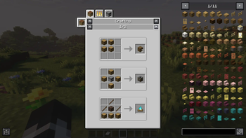 The JEI (Just Enough Items) Screen