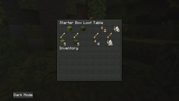 Starter Box Loot Table