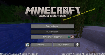 main menu with disabled Multiplayer button