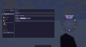 Radial menu editor