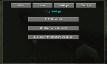 City Boundary Block Settings