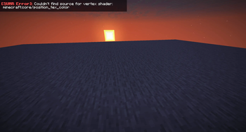 Missing shader programs