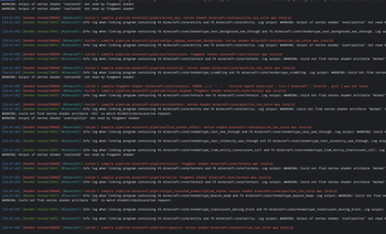 Linker info logs shown (truncated)
