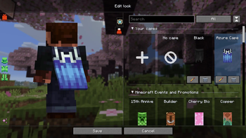 Custom capes and resource pack collections