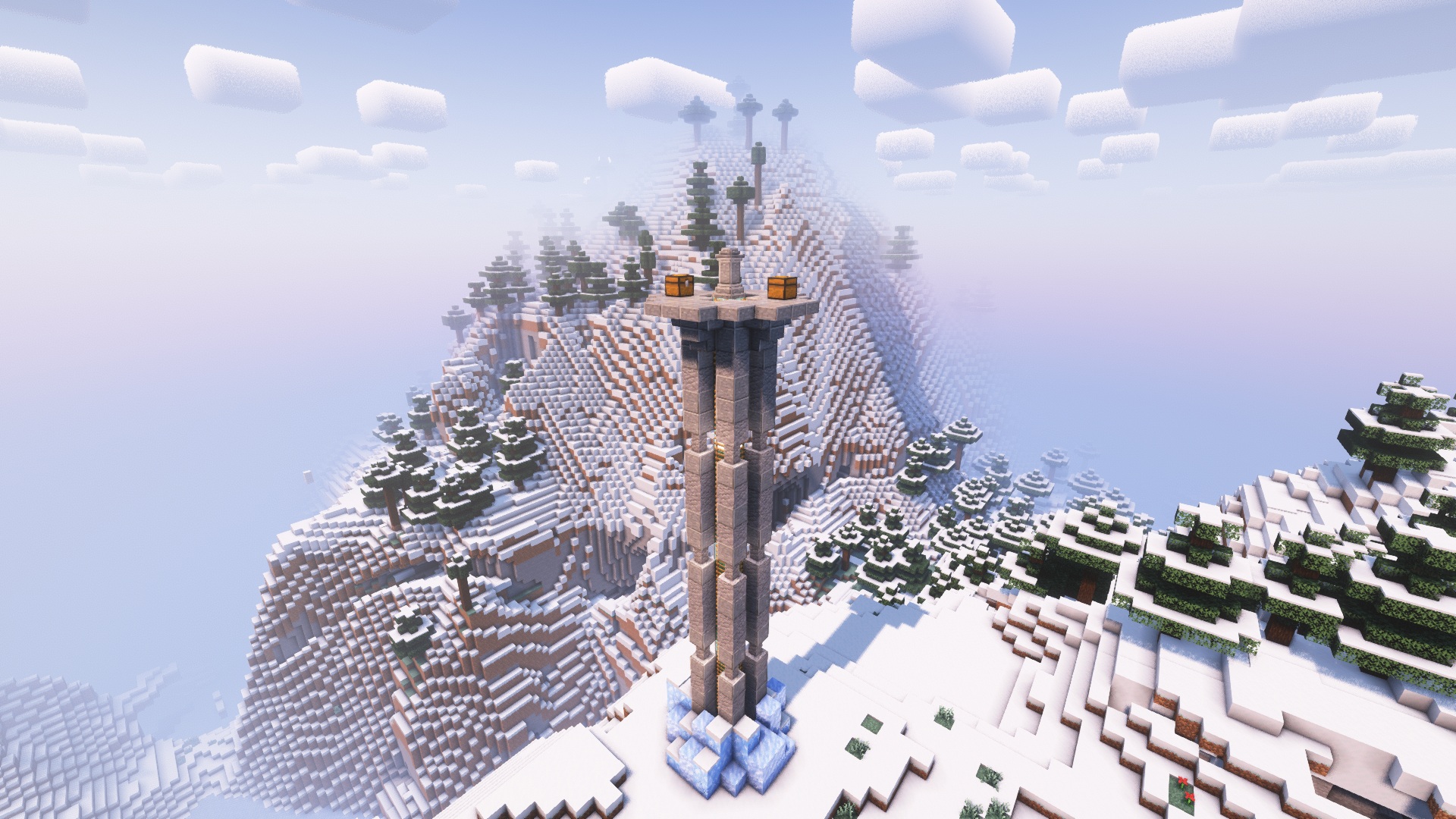Spawns in all cold surface related biomes (snowy plains, ice spikes, etc.) except snowy beach and frozen peaks