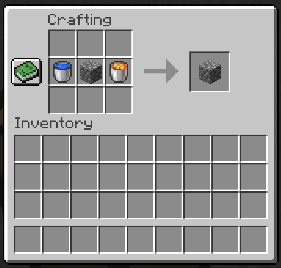 How to craft the block generators