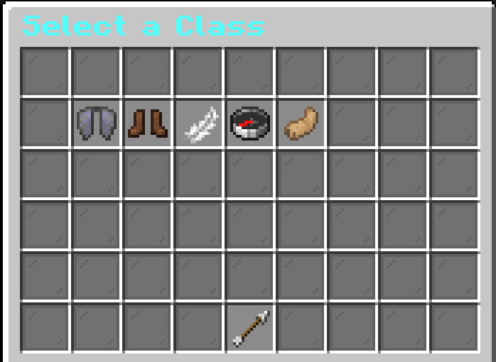 Class Selection GUI