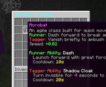 Class Selection Hover