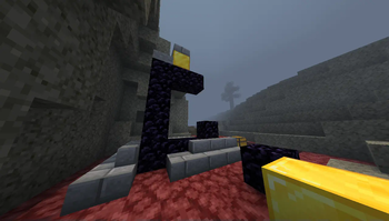 Nether portal in a wasteland