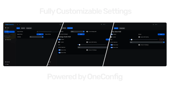 Fully Customizable Settings