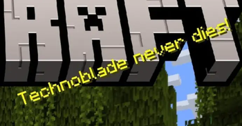 Technoblade Never Dies! splash text