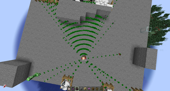Visual representation of raycasts