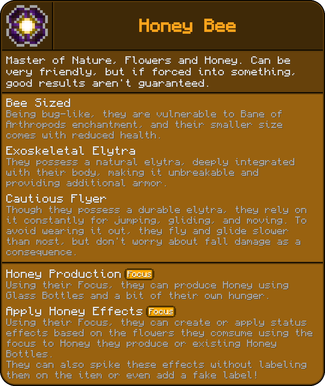 Aspect: Honey Bee