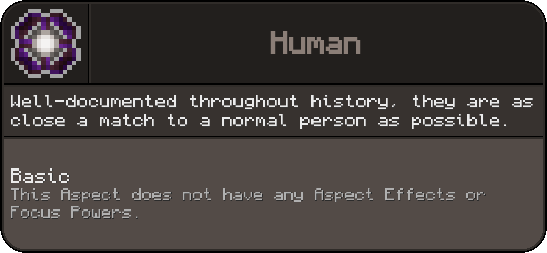 Aspect: Human