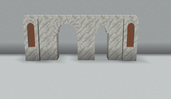 Marble arches and panels