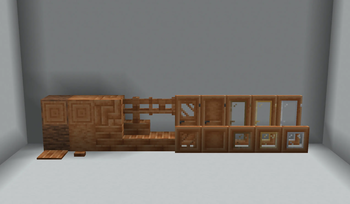 Bubinga wood set