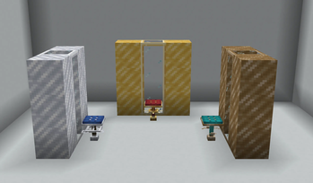 Bar Stools, metal blocks and luxury glass