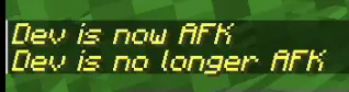 AFK Chat messages