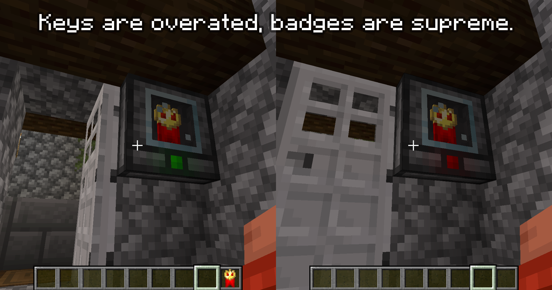 Example of the badge checker usage