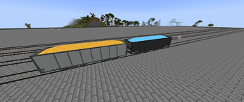 Filled Hopper Cars
