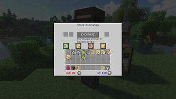 The trader menu