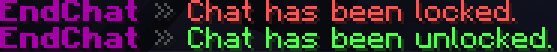 Chat locking