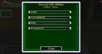 In-game editor hub
