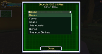 Editable content categories