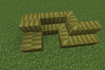 Coconut palm thatch block