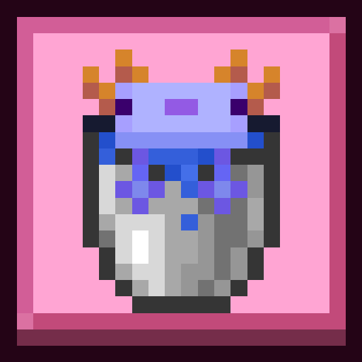 Vanilla Axolotl Bucket CIT