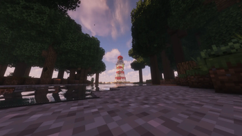 River and lighthouse