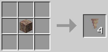 Dripstone Block -> Pointed Dripstone