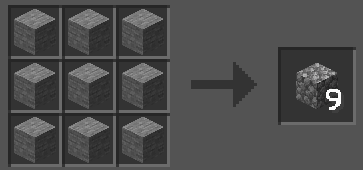 Stone -> Cobblestone