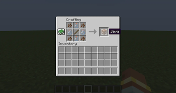 How it Looks In The Crafting Table