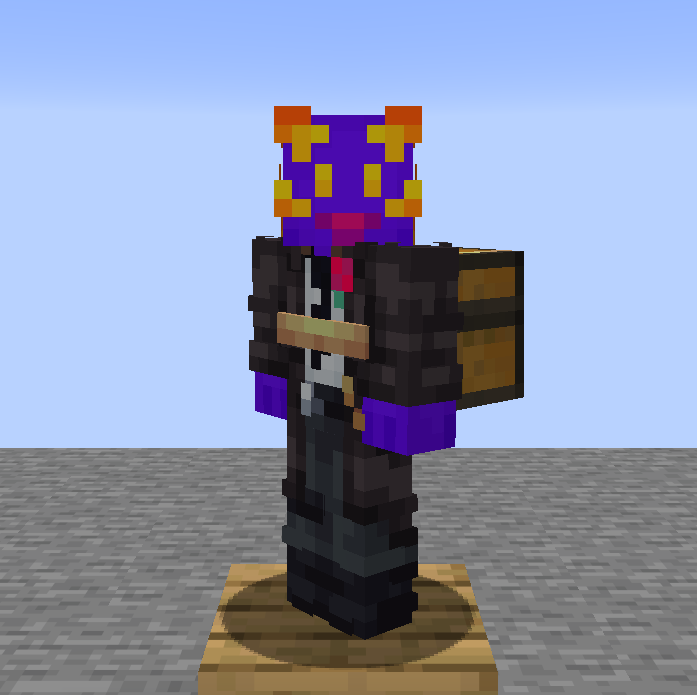Front view of a player with a Backpack equipped