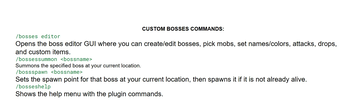Commands