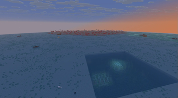 Ocean monument and mushroom island