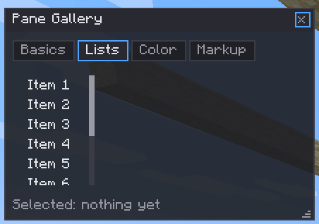 Pane — screenshot 3